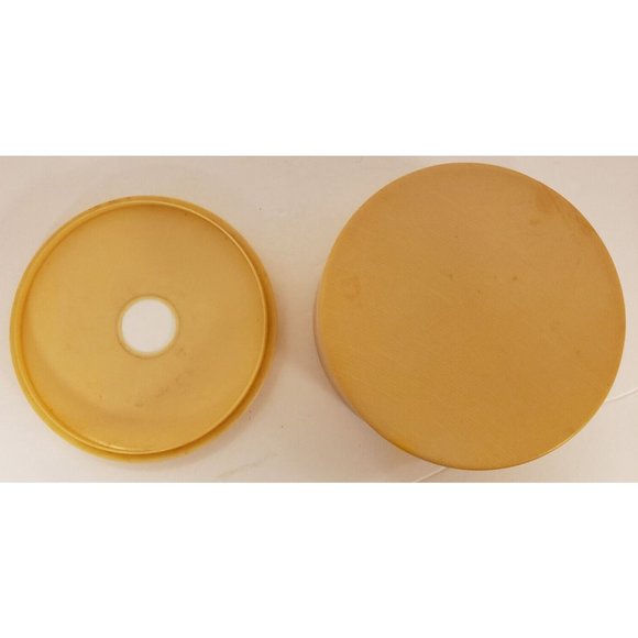 Vanity Dresser Set Vtg 1940's with Mirror, Celluiod Powder Box and Men's Brush - Picture 3 of 7